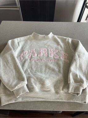 Parke x Stoney Clover Ln Mockneck L/XL Pink Gingham NWOT